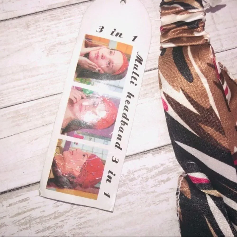 Women's Hair Accessory Multi-color  Three Way Headband Style